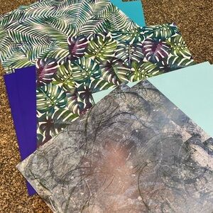 Tropical Palms Loose Scrapbook Paper Bundle